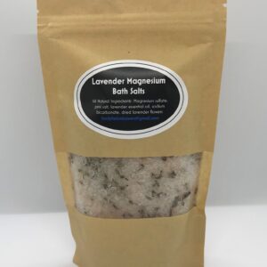 Lavender magnesium bath salts 220g bag
